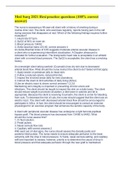 Med Surg 2021 Hesi practice questions