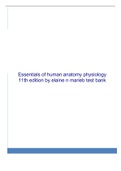 Essentials of human anatomy physiology 11th edition by elaine n marieb test bank