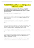 VATI RN Maternal Newborn 2019 Questions and correct solution