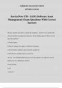 ServiceNow CIS - SAM &lpar;Software Asset Management&rpar; Exam Questions With Correct Answers