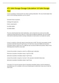 ATI&colon; Safe Dosage Dosage Calculation 3&period;0 Safe Dosage Test Correct Elaborated Answers 