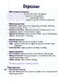 AQA Psychology - Depression - The cognitive approach detailed notes