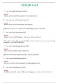 NUR 304 &lpar; LATEST 2024 &sol; 2025 &rpar; TEST 2 &vert; A SOLVED 100&percnt; CORRECT