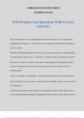 STR Practice Test Questions With Correct Answers