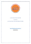 &rpar; ACCOUNTING FOR PARTNERSHIP FIRM  CHAPTER 01 