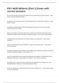 PSY 6635 Midterm &lpar;Part 1&rpar; Exam with correct answers 