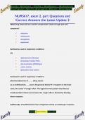 NURS617&comma; exam 2&comma; part Questions and  Correct Answers the Latest Update 