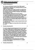 NBHWC PRACTICE TEST &lpar;FULL EXAM&rpar; QUESTIONS AND ANSWERS 2024-2025 UPDATE&sol; GET IT 100&percnt; ACCURATE