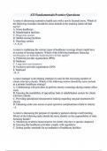 ATI Fundamentals Practice Questions