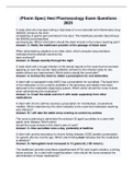&lpar;Pharm Spec&rpar; Hesi Pharmacology Exam Questions 2023
