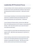 Leadership ATI Proctored Focus Questions & Answers 2023&lpar; A&plus; GRADED 100&percnt; VERIFIED&rpar;