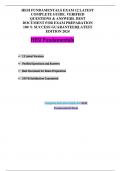 Nurs 611 Advanced Pathophysiology Exam 1 Questions And Correct Answers Latest Update 2024&sol;2025 Best Exam Graded A&plus; For Success 