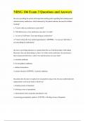 NRSG 106 Exam 3 Questions and Answers