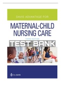 Davis Advantage for Maternal-Child Nursing Care 3rd Edition Scannell Ruggiero Test Bank