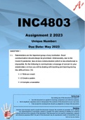 INC4803 Assignment 2 (COMPLETE ANSWERS) 2023  (799351) - DUE 17 July 2023
