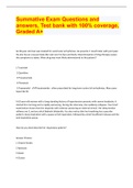Summative Exam Questions and answers&comma; Test bank with 100&percnt; coverage&comma; Graded A&plus;