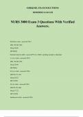 NURS 3000 Exam 3 Questions With Verified Answers&period;