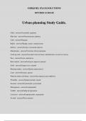 Urban planning Study Guide&period;