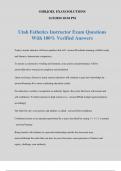 Utah Esthetics Instructor Exam Questions With 100&percnt; Verified Answers