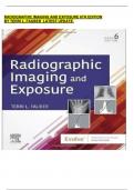   RADIOGRAPHIC IMAGING AND EXPOSURE 6TH EDITION BY TERRI L&period; FAUBER  LATEST UPDATE&period; 