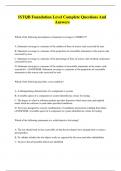 ISTQB Foundation Level Complete Questions And Answers
