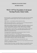 WGU C157 for-Essentials of Advanced Nursing Practice Study Guide&period;