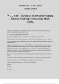WGU C157 - Essentials of Advanced Nursing Practice Field Experience Exam Study Guide&period;