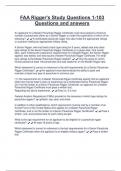 FAA Rigger's Study Questions 1-103 Questions and answers