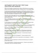 INSTRUMENT WRITTEN TEST PREP EXAM QUESTIONS AND ANSWERS
