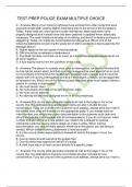 TEST PREP POLICE EXAM MULTIPLE CHOICE