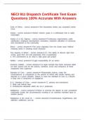 NECI 911 Dispatch Certificate Test Exam Questions 100&percnt; Accurate With Answers