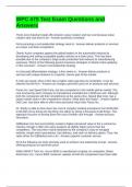 WPC 470 Test Exam Questions and Answers