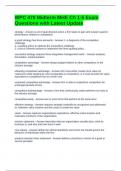 WPC 470 Midterm MHE Ch 1-5 Exam Questions with Latest Update