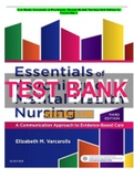 TEST BANK Essentials of Psychiatric Mental Health Nursing 3rd Edition by Varcarolis COMPLETE