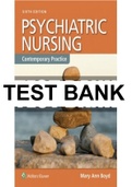 Test Bank  Psychiatric Nursing: Contemporary Practice 6th Edition by  Mary Ann Boyd