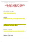 WGU C253 ADVANCED MANAGERIAL ACCOUNTING  FINAL EXAM 2024&sol;2025 KEY CONCEPTS VERIFIED&sol; GRADED A&plus;