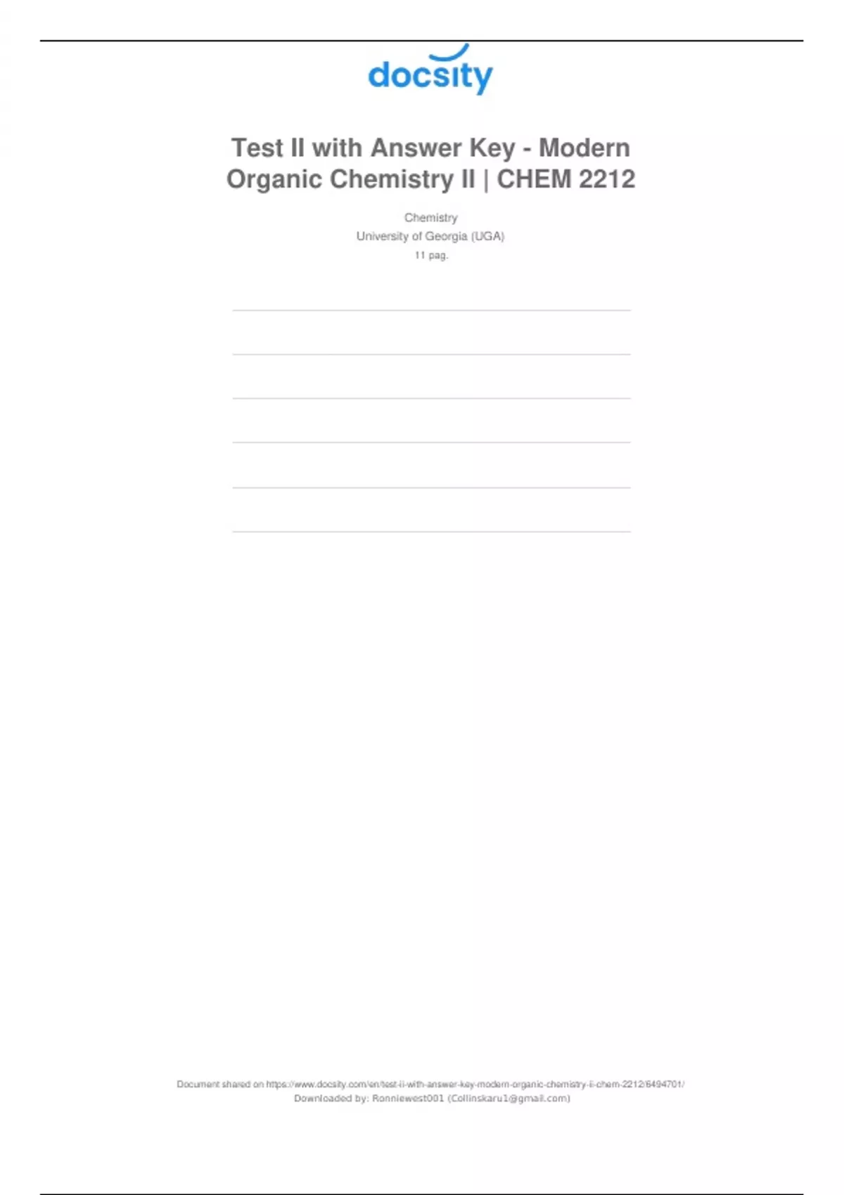 Test ii with answers key modern organic chemistry ii — chem 2212 - Chem ...