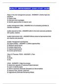 QUALITY IMPROVEMENT EXAM STUDY GUIDE
