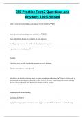 ESB Practice Test 2 Questions and Answers 100&percnt; Solved