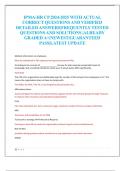 IPMA-HR CP 2024-2025 WITH ACTUAL  CORRECT QUESTIONS AND VERIFIED  DETAILED ANSWERS&vert;FREQUENTLY TESTED  QUESTIONS AND SOLUTIONS &vert;ALREADY  GRADED A&plus;&vert;NEWEST&vert;GUARANTEED  PASS&vert;LATEST UPDATE