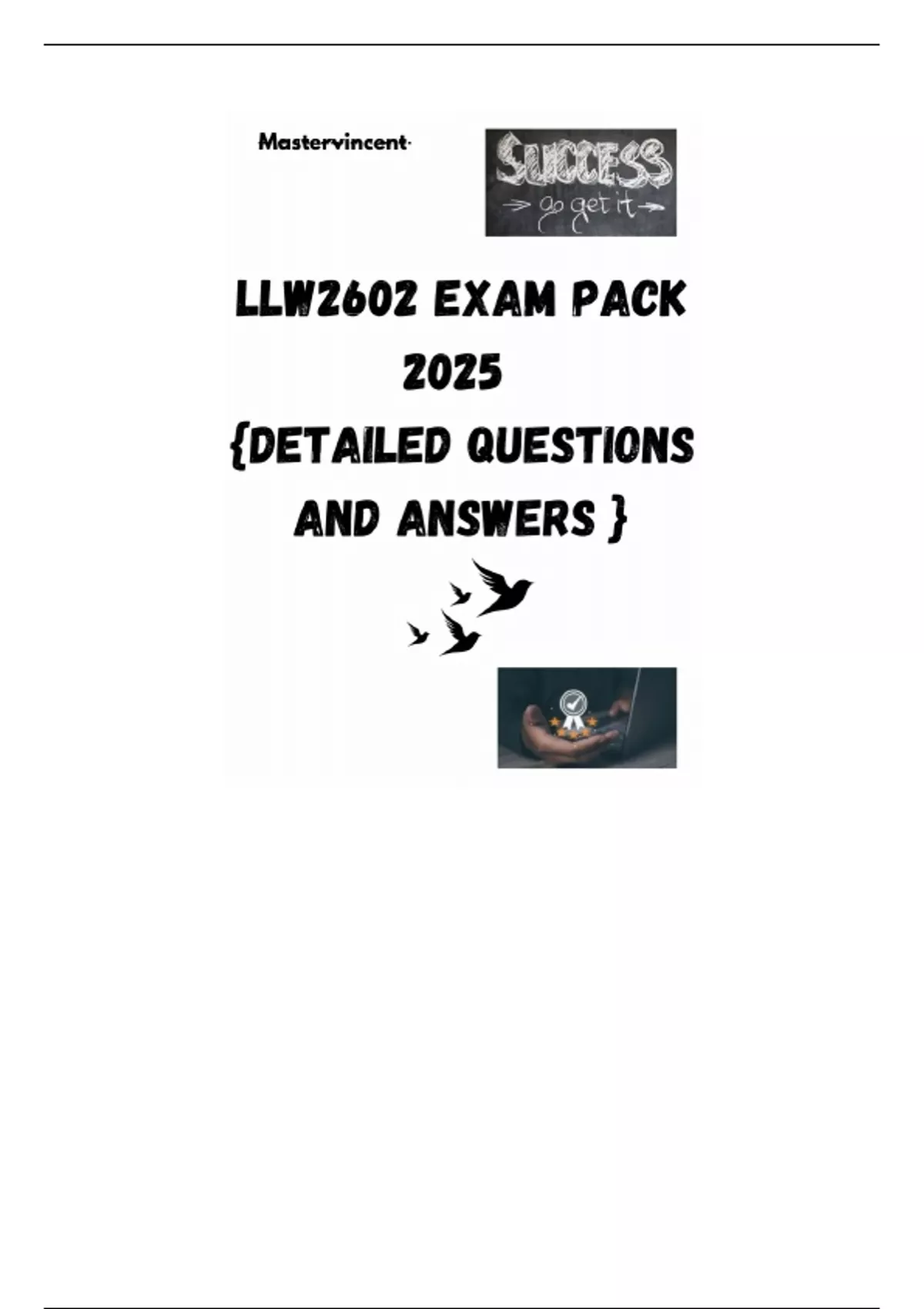 LLW2602 EXAM PACK 2025 {DETAILED QUESTIONS AND ANSWERS } - Collective ...
