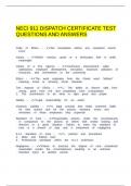 NECI 911 DISPATCH CERTIFICATE TEST QUESTIONS AND ANSWERS&period;