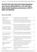 NU 545 Unit 1&sol;NU 545 Unit 1 Exam Questions and Answers 2024&sol;2025 &lpar;A&plus;&rpar;&comma; NU 545 Unit 1 Study Guide Questions and Answers &sol;GET IT 100&percnt; ACCURATE&excl;&excl;
