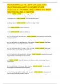 PULMONARY EXAM FALL SEMESTER 2020 EXAM QUESTIONS AND ANSWERS NEWEST UPLOAD 2024&sol;2025 ALL ANSWERS 100&percnt; CORRECT BEST EXAM SOLUTION GRADED A&plus; FOR PASS