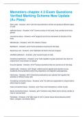 Memmlers chapter 4 3 Exam Questions Verified Marking Scheme New Update &lpar;A&plus; Pass&rpar;