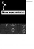 Thermal properties of matter &lpar;physics&rpar;