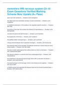 memmlers WB nervous system Ch 10 Exam Questions Verified Marking Scheme New Update &lpar;A&plus; Pass&rpar;