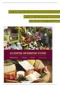 TEST BANK For Accounting Information Systems 4th Edition by Vernon Richardson&comma; Verified Chapters 1 - 17&comma; Complete Newest Version
