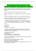 Washington State portion &lpar;real estate exam&rpar;&sol;87 Accurate Q&rsquo;s and A&rsquo;s