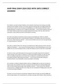AHIP FINAL EXAM 2024&period;docx